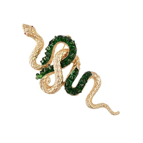 Crystal Snake Brosche Metall Abzeichen Pin Nicht Fach Charmeanzug Pin Für Den Täglichen Gebrauch Und Festival Formelle Veranstaltung Frauen Männer Unisex Zodiacal Jewelry von GKYQVE
