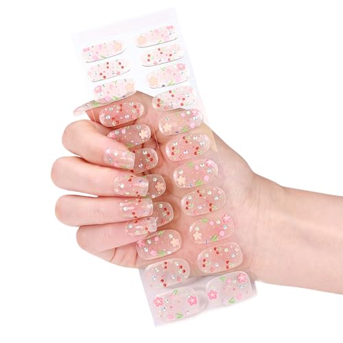 Cured Gels Nails Strips Französische Stile Aufkleber Bronzing Polnisch Wrap Art Cured Wraps Bronzing Für Party von GKYQVE