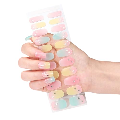 Cured Gels Nails Strips Französische Stile Aufkleber Bronzing Polnisch Wrap Art Cured Wraps Bronzing Für Party von GKYQVE