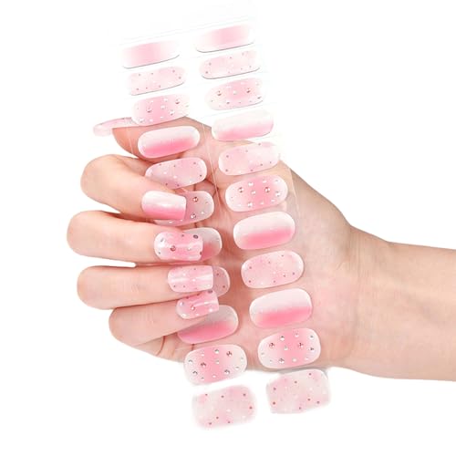 Cured Gels Nails Strips Französische Stile Aufkleber Bronzing Polnisch Wrap Art Cured Wraps Bronzing Für Party von GKYQVE