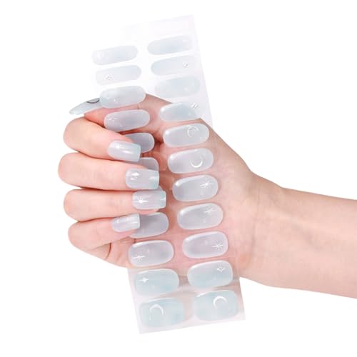 Cured Gels Nails Strips Französische Stile Aufkleber Bronzing Polnisch Wrap Art Cured Wraps Bronzing Für Party von GKYQVE