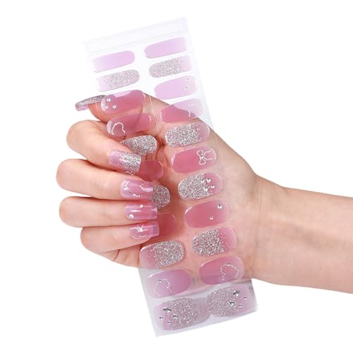 Cured Gels Nails Strips Französische Stile Aufkleber Bronzing Polnisch Wrap Art Cured Wraps Bronzing Für Party von GKYQVE