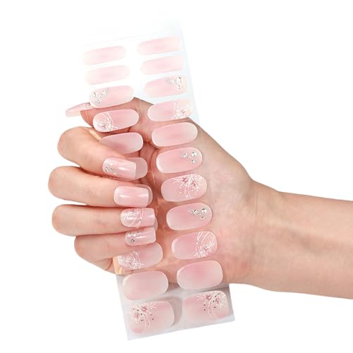 Cured Gels Nails Strips Französische Stile Aufkleber Bronzing Polnisch Wrap Art Cured Wraps Bronzing Für Party von GKYQVE