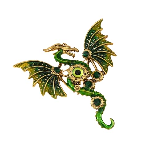 Elegant Dragon Inspirierte Brosche Für Den Täglichen Kleidung Robuster Metallnadel Geeignet Für Alle Stilpräferenzen Dragon Chest Pin Accessoire von GKYQVE