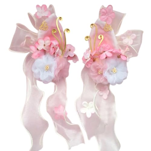Elegante Blumen-Haarspange für Han-Kostüm, chinesische Seitenclip, Haarspangen für Damen, SideBangs Haar von GKYQVE