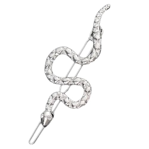 Elegante Haarspange im Schlangen-Design mit Strasssteinen, Haarschmuck, Haarnadel, ideal zur Verschönerung des Abend-Looks von GKYQVE