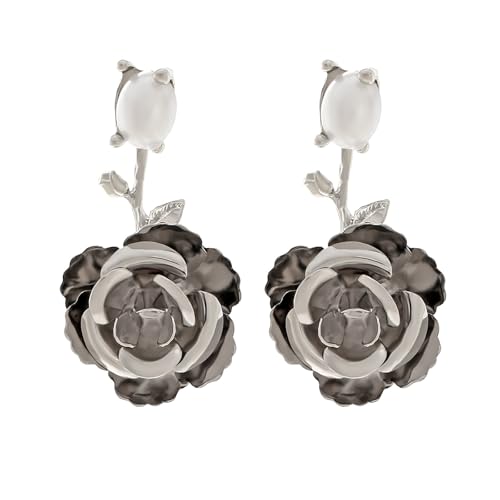 Elegante Kamellien Drop Ohrringe Blumenform Ohrschmuck Vintage Anhänger Ohrringe Legierung Textur Für Frauen Die Elegant Für Hochzeiten Anwesend von GKYQVE