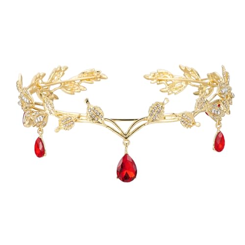 Elegante Kronen Stirnband Haarschmuck Kristall Tiaras Haar Vine Hairhoop Für Brautjungfern Und Frauen Kostüme Requisiten Kronen Haarhoop von GKYQVE