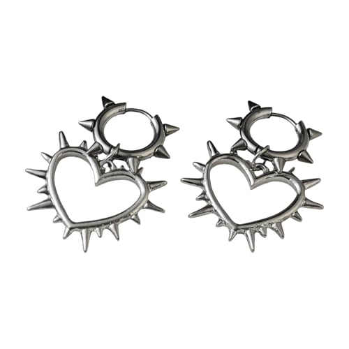 Elegante Robuste Legierung Liebe Herzohrringe Mit Thorn Designs Tragbares Modezubehör Für Partys Supplies Und Date Party Datum Accessoires von GKYQVE