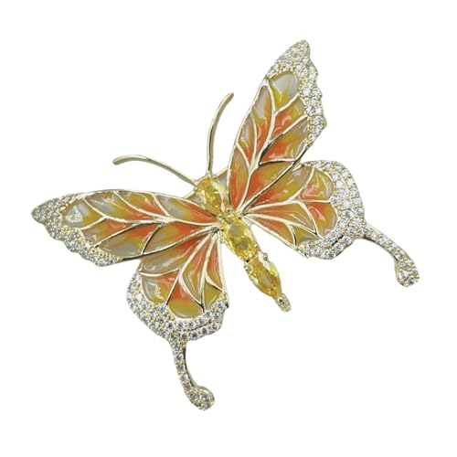 Eleganter Schmetterlingsanlagen Pin Sturdy Legierung Basis Mit Stilvollem Vielseitigem Accessoire Für Bekleidungssäcke Hüte Origination Emaille Butterfly Brosche Brosche von GKYQVE