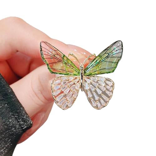 Eleganter Schmetterlingsbrosche Stecknadel Accessoire Natur Inspirierte Schmetterlings Strassstifte Schmuck Für Frauenkleidung Robust von GKYQVE