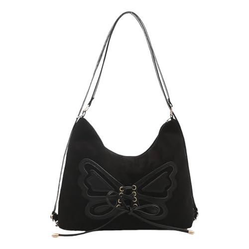 Fashion Butterfly Schooltasche Für Frauen Mit Schultergurt Und Praktischer Rucksack Crossbody Tasche Satchel Große Kapazität Handtasche von GKYQVE
