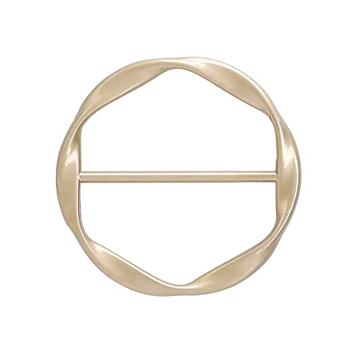 Fashion Metal Round Circular Clip Schnalle Kleidungsringe Wraphalter Seidenschal Ringe T Shirt Krawatte Weibliche Ornament T Shirt Krawattenklammern Für Frauen FODE METAL ROUND CLIPLE Schnalle von GKYQVE