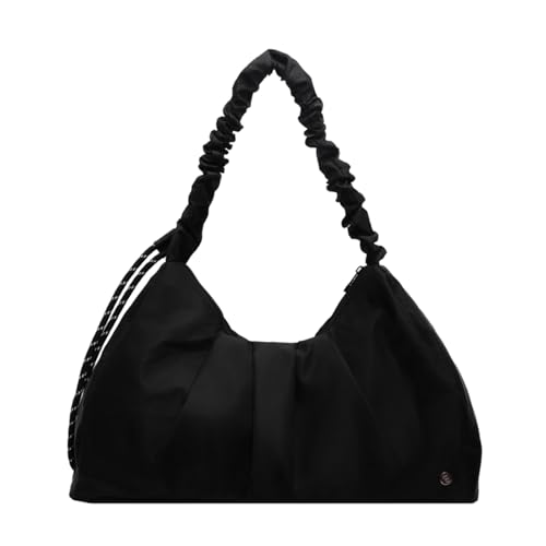 Frauen Draw String Crossbody Tasche Große Kapazität Schulter Lässig Casual Gym Nylon Pendeln Sportreise Handtasche Große Kapazität Crossbody For Women Draw String Schulter von GKYQVE