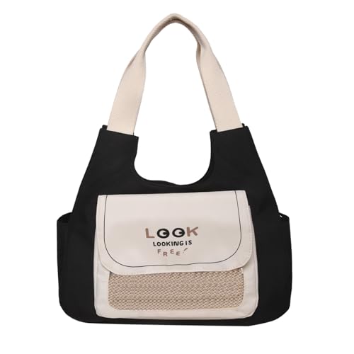 Frauen Itabag Japanische Stile Achselhöhle Klarhand Handtasche Mode Schulter Mädchen Leinwand Unterarm Studentenschule Frauen Leinwand Achselhilfe Handtasche Japanische Schulter Für Stecknadel Display von GKYQVE