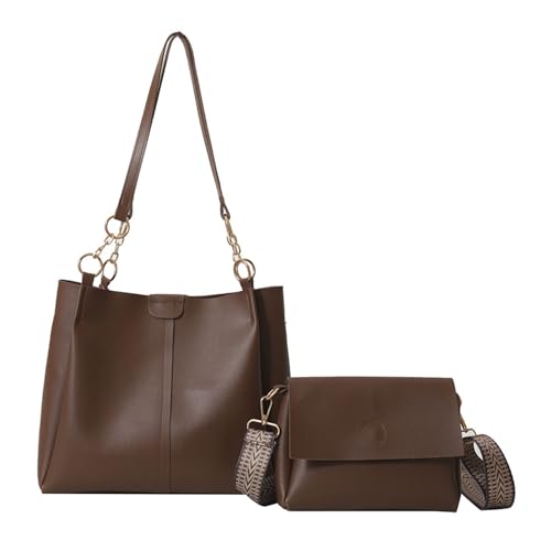 GKYQVE 2pcs Stilvolle Retro Inspirierte PU Tasche Für Praktische Konstruktion Und Geräumige Innenraum Umhängetaschen Underarse Leichtes Pendlertasche GKYQVE 2pcs Stilvolle Retro Inspirierte PU Tasche Für Praktische Konstruktion Und Geräumige Innenraum Umhängetaschen Underarse Leichtes Pendlertasche von GKYQVE