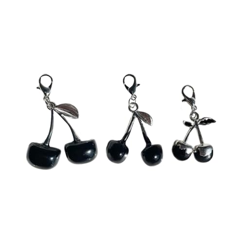 GKYQVE 3 Piece Set Dark Cherries Schlüsselbund Charme Handgemachtes Harz Und Legierungstschlüssel Für Einzigartige Stile Und Modische Look Feiertagsgeschenk Keychain GKYQVE 3 Piece Set Dark Cherries Schlüsselbund Charme Handgemachtes Harz Und Legierungstschlüssel Für Einzigartige Stile Und Modische Look Feiertagsgeschenk Keychain von GKYQVE