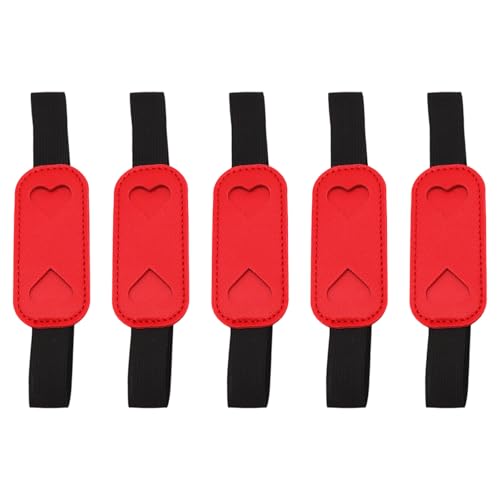 GKYQVE 5pcs Verstellbarer Stiftkoffer Mit Elastischen Band Multifunktional Lederbeutel Für Hardcover Journal Notebook Planer Verstellbares Bindemittelband von GKYQVE