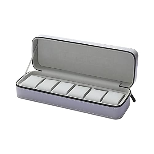GKYQVE 6/10/12 Slots Watch Box Organizer Frauen Männer Valentine Geschenkanzeige Aufbewahrungs Case Tragbare Reisezipper Reise Uhr Display von GKYQVE