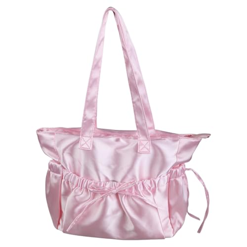 GKYQVE Auffällige Faltenhandtaschen Umhängetasche Ästhetische Oberhandpackung Taschen Nylon Crossbody Geldbörse Für Tägliche Und Schulische Schwarze Handtasche von GKYQVE