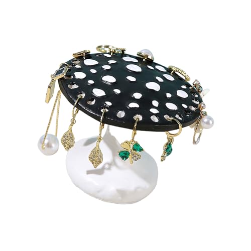 GKYQVE Buntes Harzpilz Ohrring Display Ständer Praktische Schmuck Organisatoren Für Schlafzimmer Eitelkeit Oder Wohnzimmer Dekore Decors Girl Room Accessoires von GKYQVE