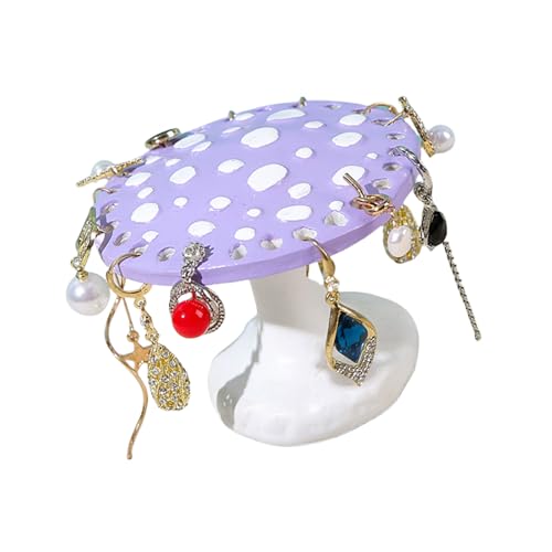 GKYQVE Buntes Harzpilz Ohrring Display Ständer Praktische Schmuck Organisatoren Für Schlafzimmer Eitelkeit Oder Wohnzimmer Dekore Decors Girl Room Accessoires von GKYQVE