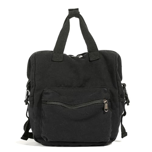 GKYQVE Canvas Rucksack Für Frauen Umhängetasche Vintage Daypack Multi Purpose School Und Reise Handtasche Crossbody Pack Rucksack Geldbeutel von GKYQVE