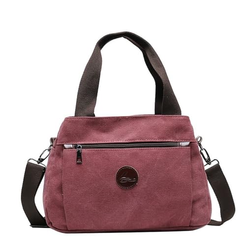 GKYQVE Canvas Tasche Für Frauen Schulter Crossbody Taschen Mit Mehreren Taschen Und Große Kapazität Für Den Täglichen Gebrauch Und Die Fahrtasche Der Top von GKYQVE