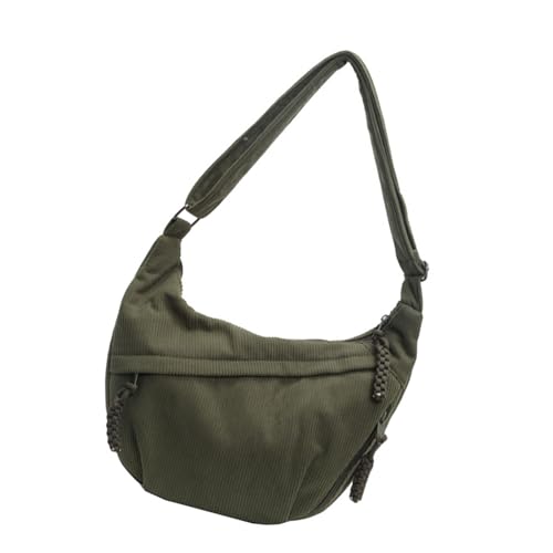 GKYQVE Casual Cord Umhängetasche Mit Geräumiger Innenausstattung Crossbody Tasche Satchel Für Telefonbrieftasche Und Essentielle Unisex Messenger Tasche von GKYQVE