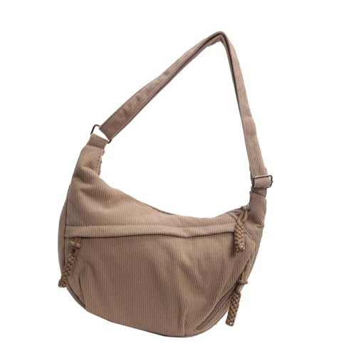 GKYQVE Casual Cord Umhängetasche Mit Geräumiger Innenausstattung Crossbody Tasche Satchel Für Telefonbrieftasche Und Essentielle Unisex Messenger Tasche von GKYQVE