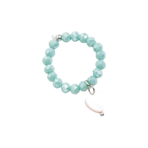 GKYQVE Comfort Fit 16mm Innendurchmesser Herzringe Authentische Muschelmaterial von GKYQVE