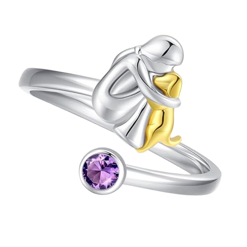 GKYQVE Comfort Fit Heart Ringe Mit Mädchen Und Hundendesigns Elektroplattiertes Finish Sorgen Für Zeit. Verwenden Sie Verstellbare Offene Herzringe GKYQVE Comfort Fit Heart Ringe Mit Mädchen Und Hundendesigns Elektroplattiertes Finish Sorgen Für Zeit. Verwenden Sie Verstellbare Offene Herzringe von GKYQVE