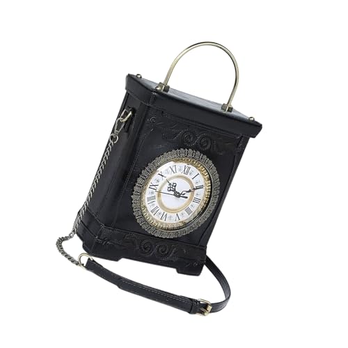 GKYQVE Crossbody Bag Neuheit Clock Form Geldbörsen Für Frauen Getötete Handtaschen Umhängetaschen PU Leder Messengers Taschen Geschenke Neuheit Uhr Geldbörsen von GKYQVE