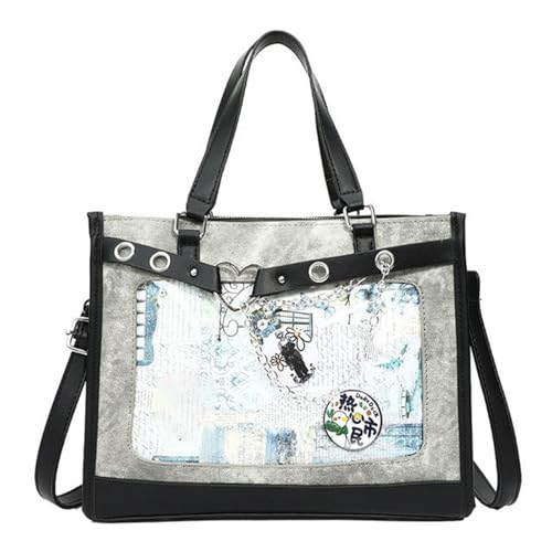 GKYQVE Delicate Itabag Clear Fenster Crossbody Taschen Lässig Schulterpack Große Kapazität Handtasche Für Den Täglichen Essential Pin Display Tasche von GKYQVE