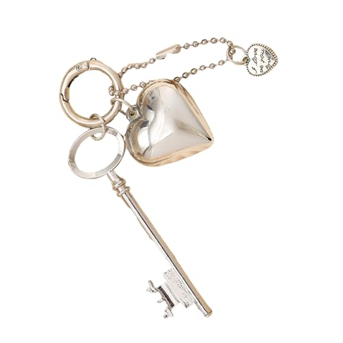 GKYQVE Delicate Metal Heart Bag Charme Keychain Accessoire Keyring Mode Bag Anhänger Keyring Ornament Für Ein Einzigartiges Statement Metall Schlüsselbund GKYQVE Delicate Metal Heart Bag Charme Keychain Accessoire Keyring Mode Bag Anhänger Keyring Ornament Für Ein Einzigartiges Statement Metall Schlüsselbund von GKYQVE