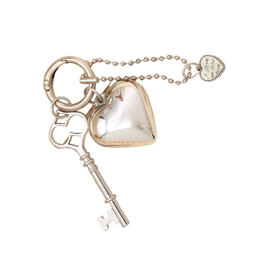 GKYQVE Delicate Metal Heart Bag Charme Keychain Accessoire Keyring Mode Bag Anhänger Keyring Ornament Für Ein Einzigartiges Statement Metall Schlüsselbund GKYQVE Delicate Metal Heart Bag Charme Keychain Accessoire Keyring Mode Bag Anhänger Keyring Ornament Für Ein Einzigartiges Statement Metall Schlüsselbund von GKYQVE