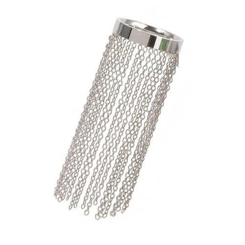 GKYQVE Edelstahlringe Verstellbare Kettenränder Fingerringe Schmuckparty Accessoire Für Trendige Damen Einzigartige Accessoires Sammlerschaftsfashion von GKYQVE