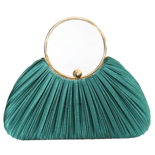 GKYQVE Elegante Abendtasche Mit Kette SRAP Zartes Falten Handtasche Crossbody Tasche Schultertasche Für Partyanlass Stilvolle Abendtasche von GKYQVE