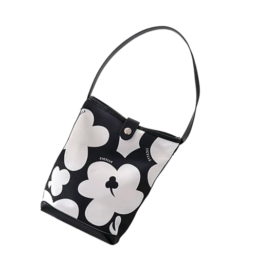 GKYQVE Elegante Eimer Gemusterte Handtasche Geräumige PU Leder Carryall Große Kapazitäts Umhängetasche Unterarm Für Den Täglichen Gebrauch Ungezwungener Schulter von GKYQVE