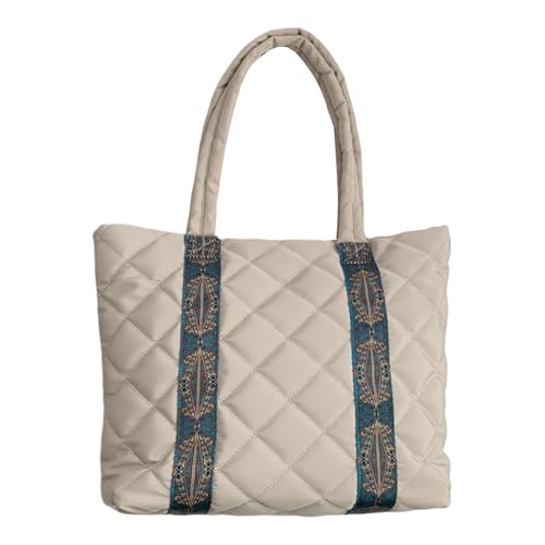 GKYQVE Elegante Gestepte Handtasche Große Kapazität Puffumbetasche Für Frauen Winter Mode Große Kapazität Unterarm Multi Purpose Schulter von GKYQVE