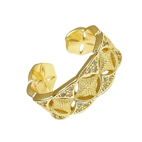 GKYQVE Elegante Weizendesigns Offene Ringe Einstellbar Tragbar Für Frauen Einstellbare Größe Legierung Materialien Gold Finish Open Ringe von GKYQVE