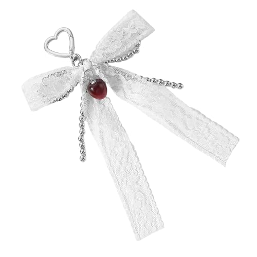 GKYQVE Eleganter Perlenkasten Schlüsselbeutel Charme Mit Banddetail Für Frauen Retro Stile Zubehör Perlen Dekoration Anhänger Metall Retro Holder von GKYQVE