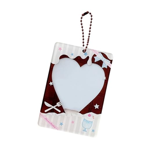 GKYQVE Event Catching Chocolate Inspired Card Case Compact 3inch Speicher Mit Abnehmbarem Schlüsselbund Für Zubehör Schokoladenmotivkartenhalter Für Lüfter von GKYQVE