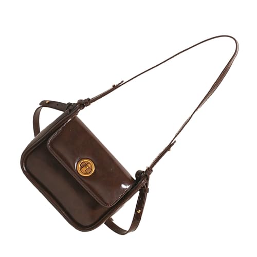 GKYQVE Frauen Achselbeutel Stilvolle Handtasche All Matching Crossbody Bag Retro Pendeln Winter Schulter Square Winter Schulter Für Frauen Stilvolle Achselhilfe Handtasche Kleine Quadrat von GKYQVE