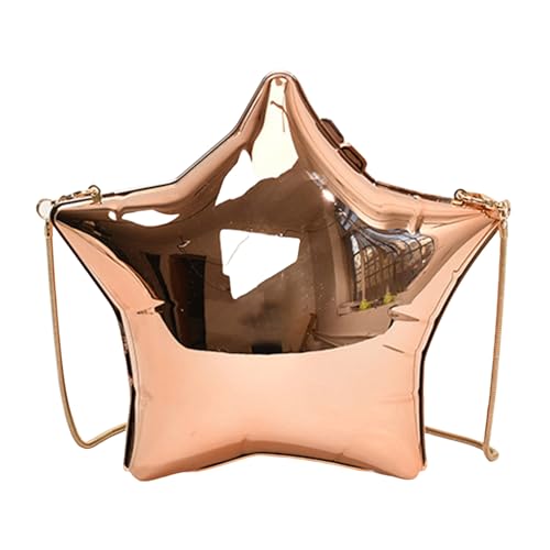 GKYQVE Frauen Acrylumten Umhängetasche Sternform Messenger Abend Crossbody Clutch Geldbörse Für Hochzeitsfeier Frauen Clutch Geldbörse Sternform Schulter Trend Crossbody von GKYQVE