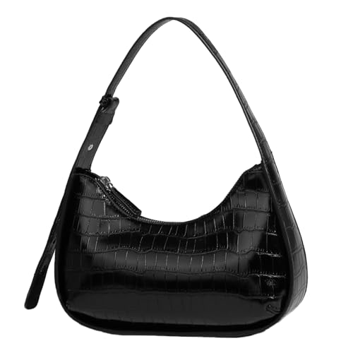 GKYQVE Frauen Kleine Umhängetasche PU Leder Handtasche Mode Achsel Weibliche Halbarms Unterarm Für Reisen Frauen PU Leder Schulter Kleine Handtasche Achsel Weibliche von GKYQVE
