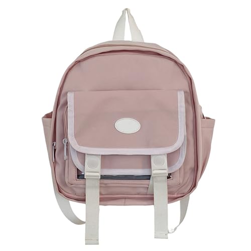 GKYQVE Frauen Rucksackschule Japanische Stile Pin Display Schüler Japanischer Stil Mit Klarem Fenster Schüler von GKYQVE