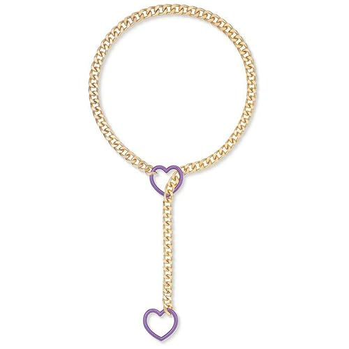 GKYQVE Frauen Schlupfkette Halskette Mit Herzanhänger Kubanischer Link Neckchain Verstellbare Länge Schlüsselbeinkette Metall Schmuck Punk Halskette GKYQVE Frauen Schlupfkette Halskette Mit Herzanhänger Kubanischer Link Neckchain Verstellbare Länge Schlüsselbeinkette Metall Schmuck Punk Halskette von GKYQVE