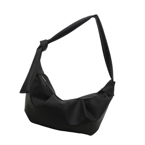 GKYQVE Frauen Umhängetasche Koreanische Stile Dumplings Bag PU Leder Boten Handtasche Crossbody Für Winter Frauen Croissants Trend Schulter Handtasche Koreanische Stile Crossbod von GKYQVE