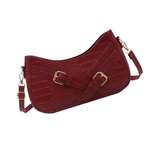 GKYQVE Frauen Umhängetasche PU Leder Achselhöhle Koreanische Stile Unterarm Messenger Trendy Crossbody Für Alltägliche PU Leder Kreuzkörper Für Frauen Schulter Koreanische Stile Unterarm von GKYQVE